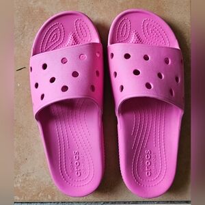 Crocs Pink Slip Ons
